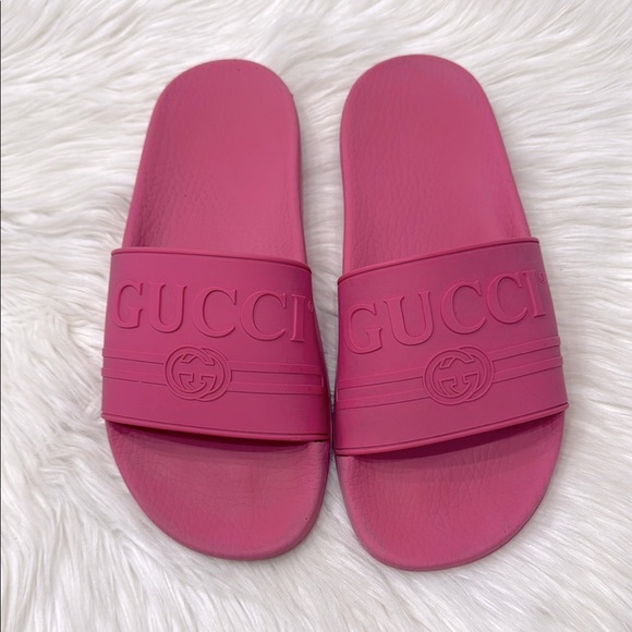 Gucci Interlocking G Rubber Logo - Picture 1 of 14